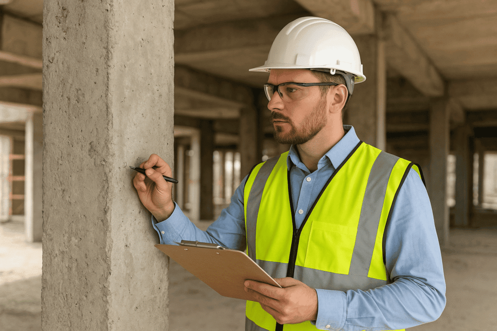 Quality check on site